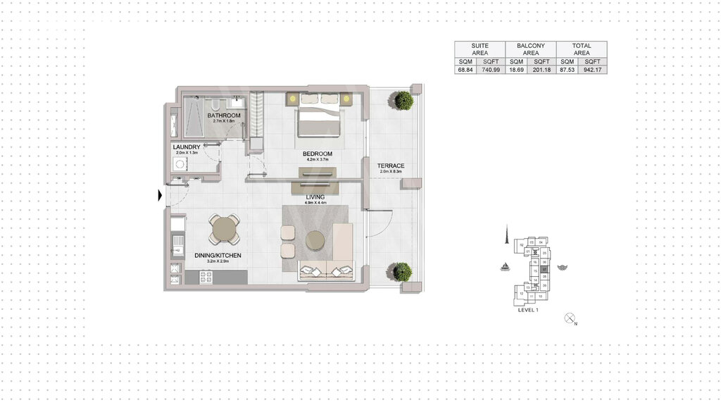 Stüdyo daireler satılık - $749.900 fiyata satın al – resim 1