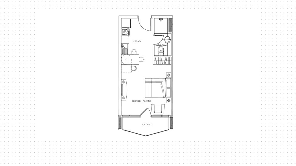 Stüdyo daireler satılık - Dubai - $186.500 fiyata satın al – resim 1