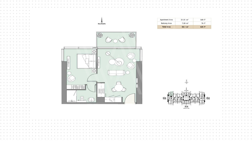 5065 stüdyo daire satın al - Dubai şehri, BAE – resim 33