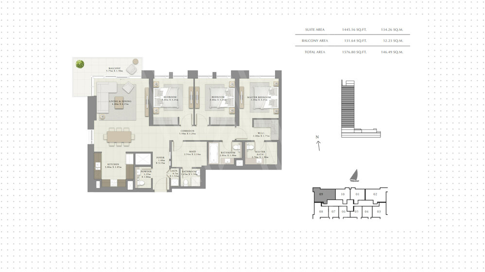 Compre una propiedad - 3 habitaciones - EAU — imagen 17