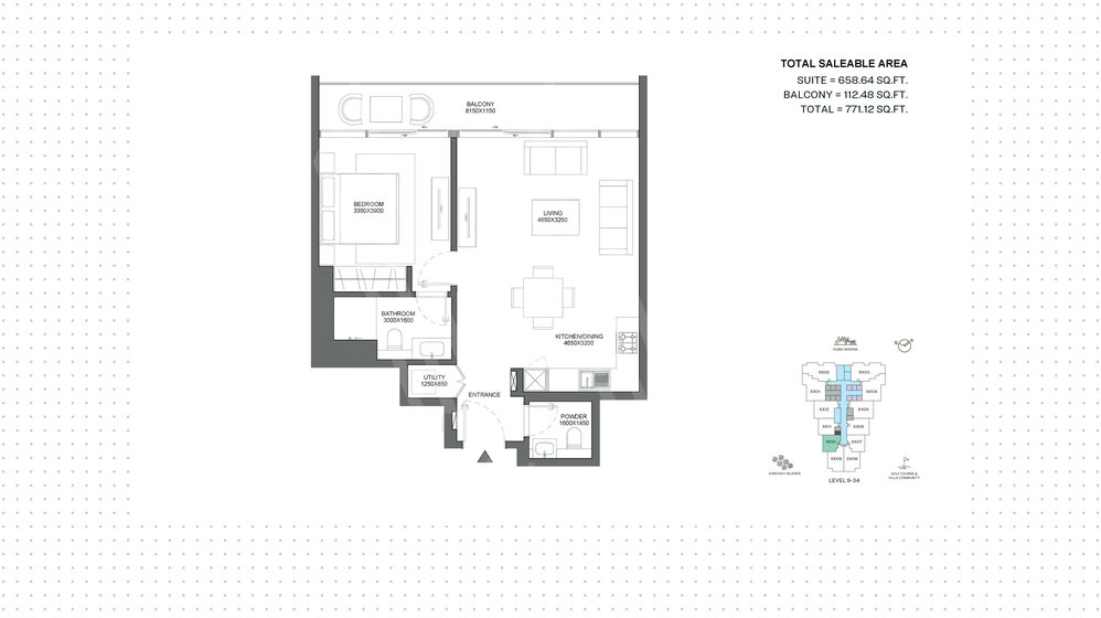 Immobilie kaufen - 1 Zimmer - Emirates Living, VAE – Bild 1