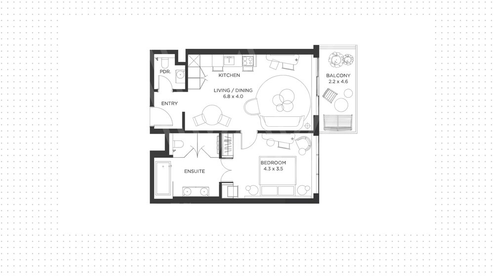 Immobilie kaufen - 1 Zimmer - Palm Jumeirah, VAE – Bild 24