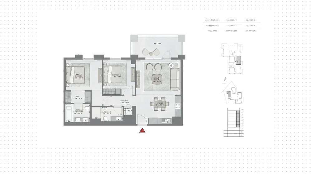 Compre una propiedad - 2 habitaciones - EAU — imagen 11