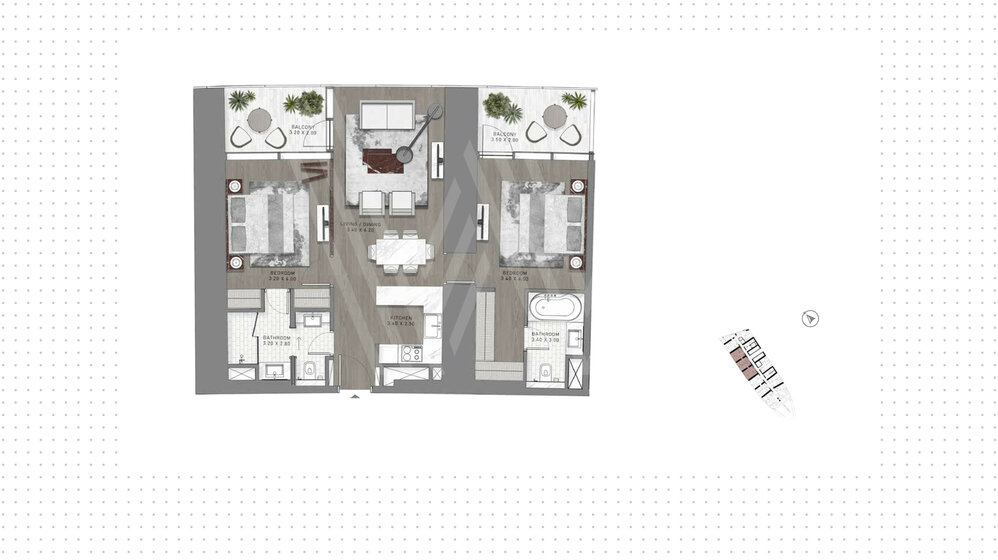 Compre 170 apartamentos  - Al Safa, EAU — imagen 27