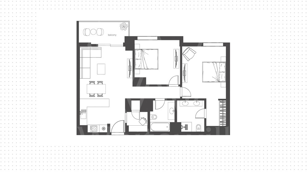 Immobilie kaufen - 2 Zimmer - Yas Island, VAE – Bild 13