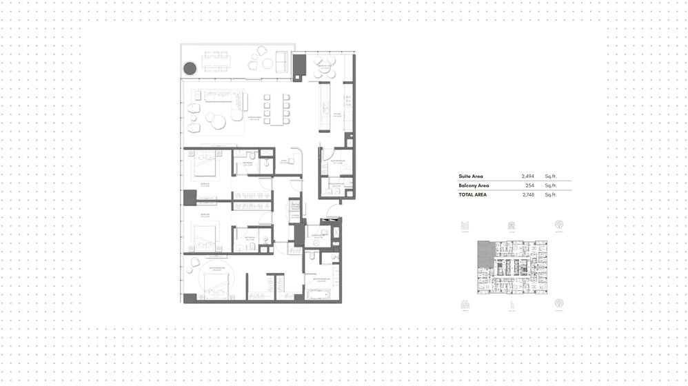 Купить недвижимость - 3 комнатные - Palm Jumeirah, ОАЭ - изображение 1