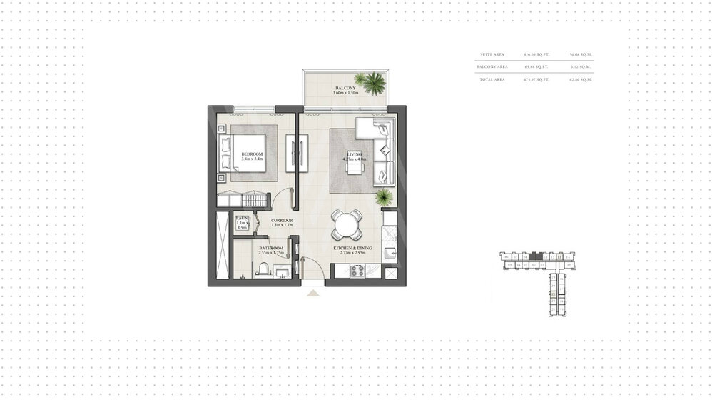 Immobilie kaufen - 1 Zimmer - Dubai Hills Estate, VAE – Bild 5