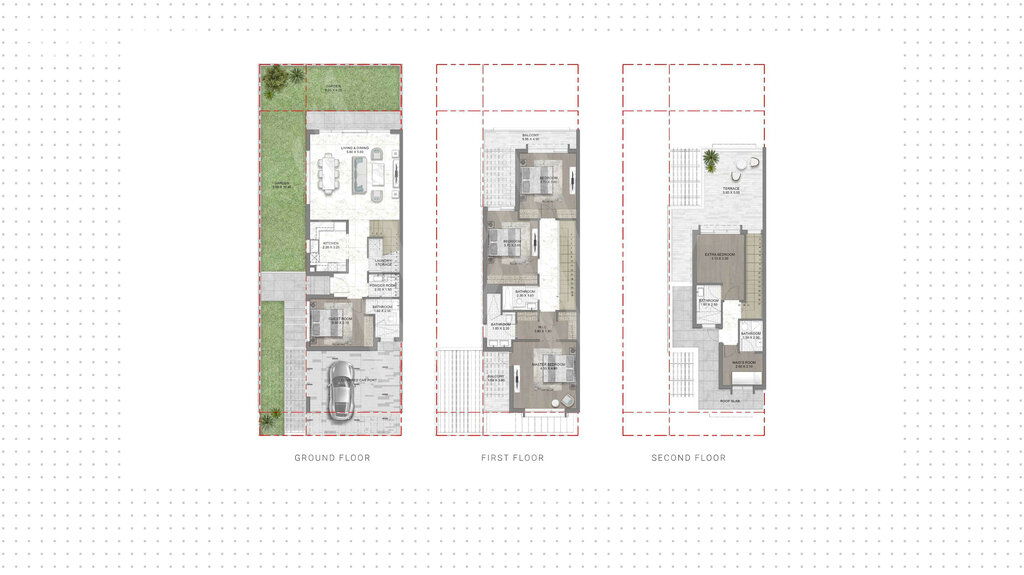 Ikiz villa satılık - Dubai - $1.021.100 fiyata satın al – resim 1