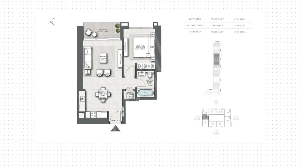 Acheter un bien immobilier - 1 pièce - Émirats arabes unis – image 1