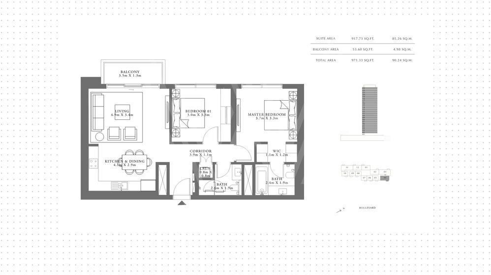 Immobilie kaufen - 2 Zimmer - Dubai Hills Estate, VAE – Bild 13
