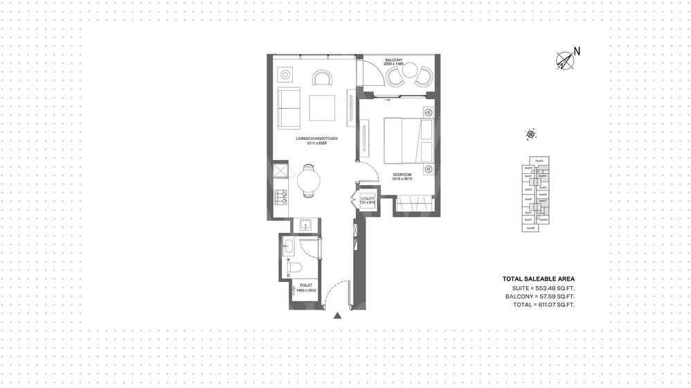 Compre 127 apartamentos  - 1 habitación - MBR City, EAU — imagen 5