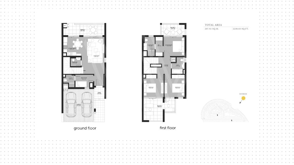 Ikiz villa satılık - Dubai - $694.400 fiyata satın al – resim 1