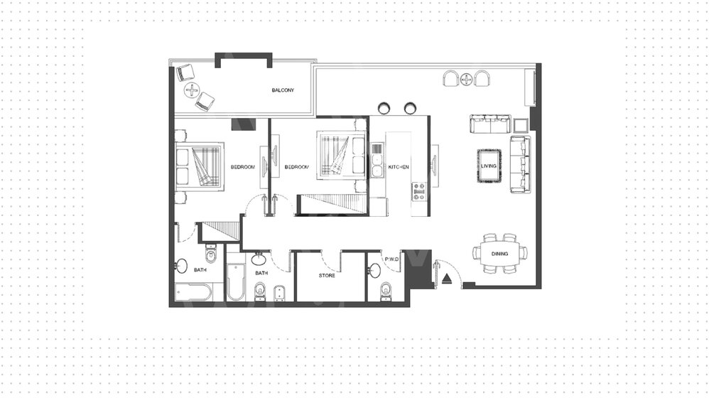 Immobilie kaufen - 2 Zimmer - JBR, VAE – Bild 5