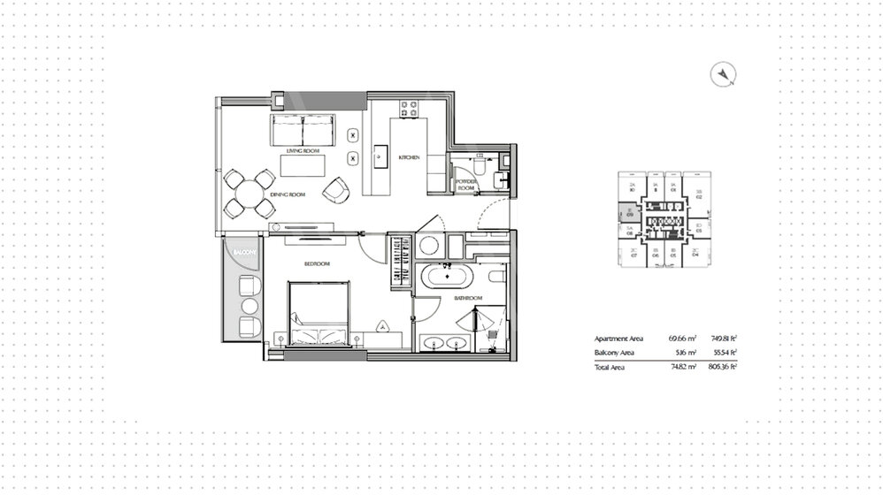 Apartamentos a la venta - Comprar para 1.048.200 $ — imagen 13