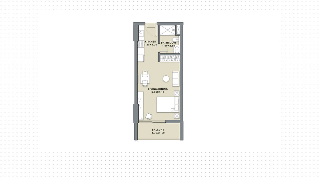 Apartamentos a la venta - Dubai - Comprar para 157.300 $ — imagen 1