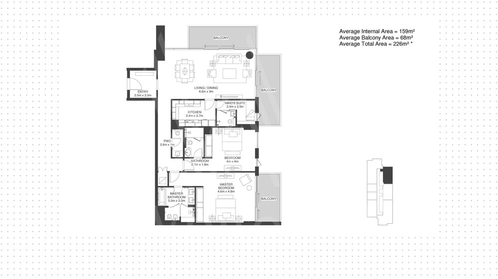 Immobilie kaufen - 2 Zimmer - Abu Dhabi, VAE – Bild 5