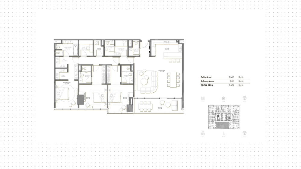 424 stüdyo daire satın al  - 3 odalı - BAE – resim 13