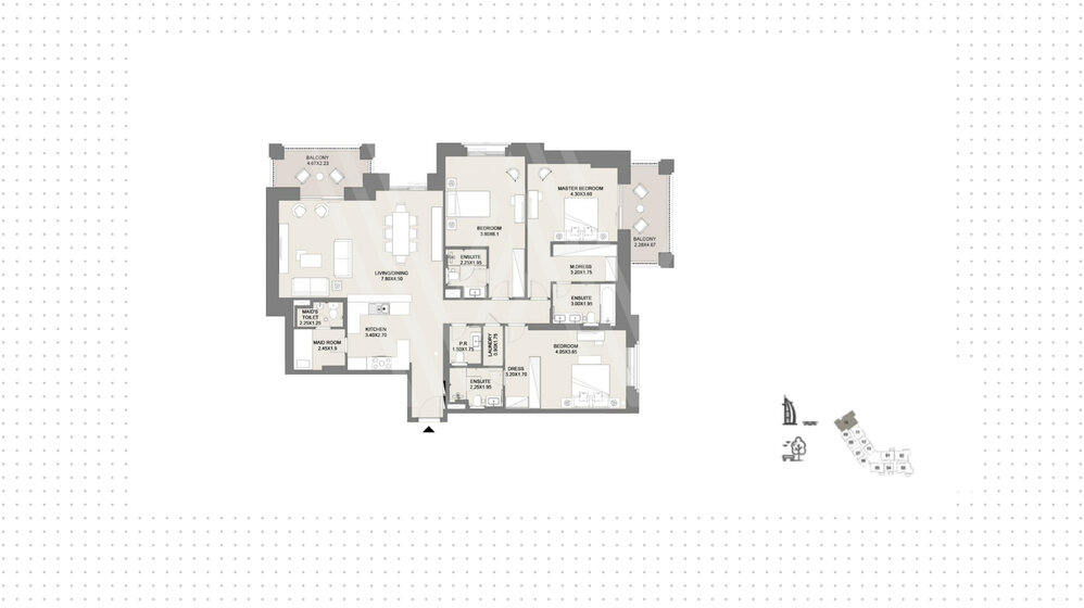 Immobilie kaufen - 3 Zimmer - Dubai, VAE – Bild 17