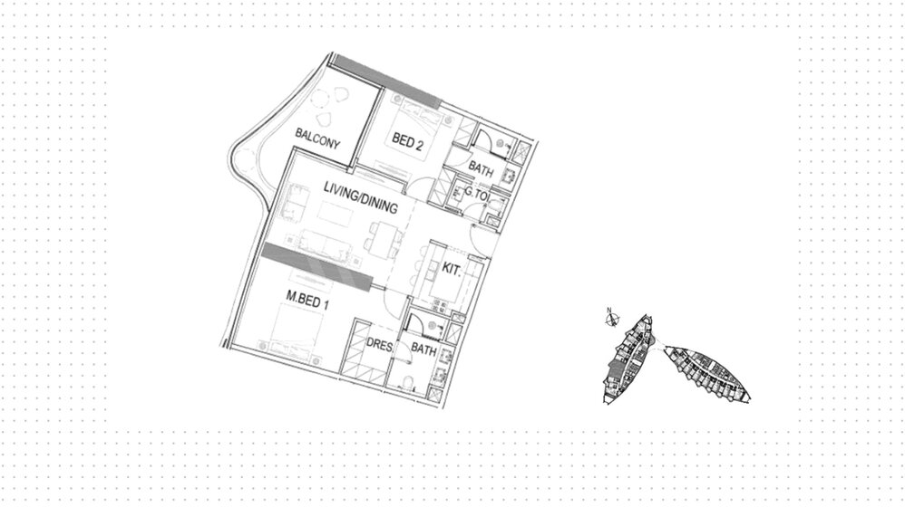 Immobilie kaufen - 2 Zimmer - Al Wasl, VAE – Bild 1