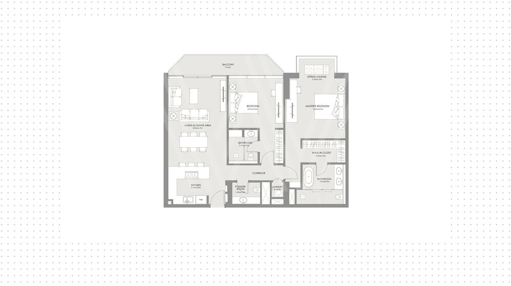 1127 stüdyo daire satın al - 2 odalı - BAE – resim 13