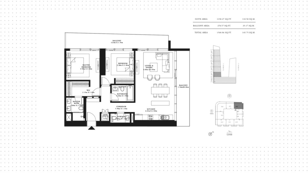 Immobilie kaufen - 2 Zimmer - Emaar Beachfront, VAE – Bild 26