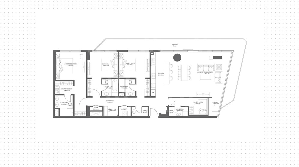 Immobilie kaufen - 3 Zimmer - Saadiyat Island, VAE – Bild 11