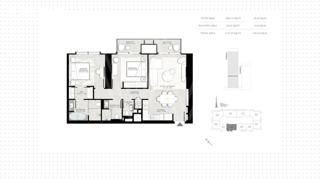 Stüdyo daireler satılık - Dubai - $980.300 fiyata satın al – resim 1