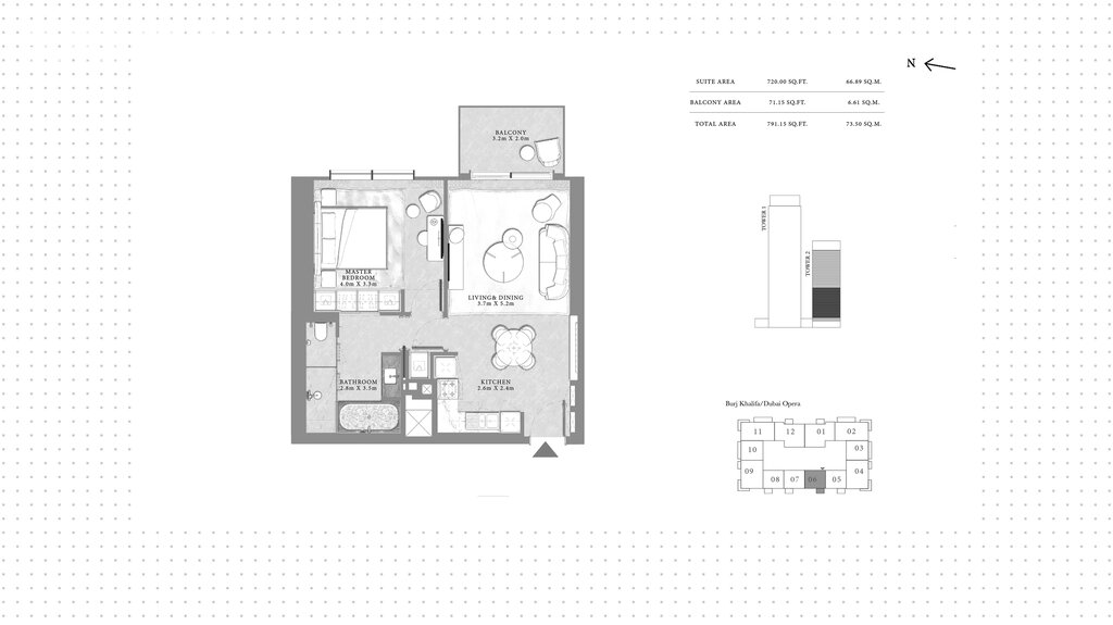 Apartments zum verkauf - Dubai - für 735.200 $ kaufen – Bild 1