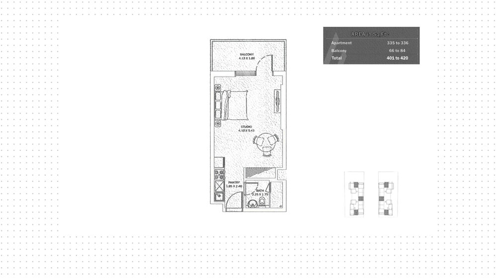 Compre 412 apartamentos  - Estudios - EAU — imagen 10