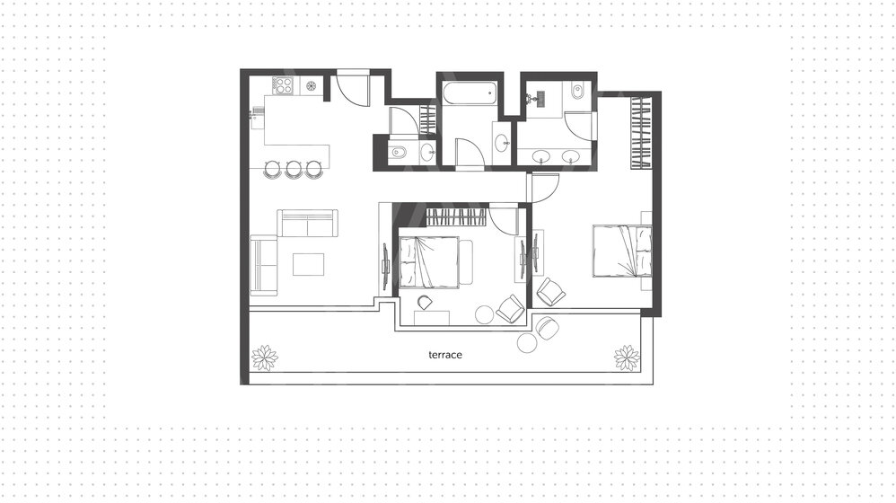 Immobilie kaufen - 2 Zimmer - Yas Island, VAE – Bild 1
