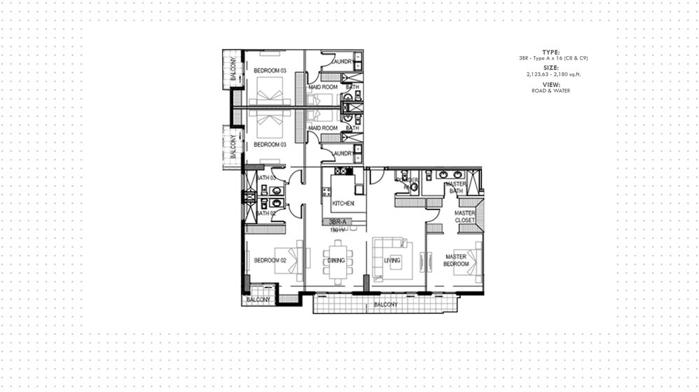 Immobilie kaufen - 3 Zimmer - Al Reem Island, VAE – Bild 1