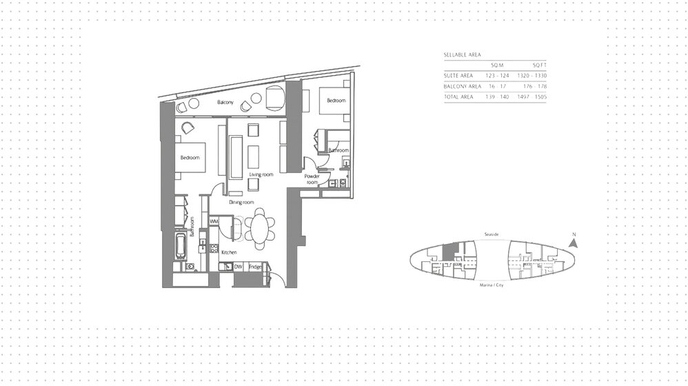 Immobilie kaufen - 2 Zimmer - JBR, VAE – Bild 17