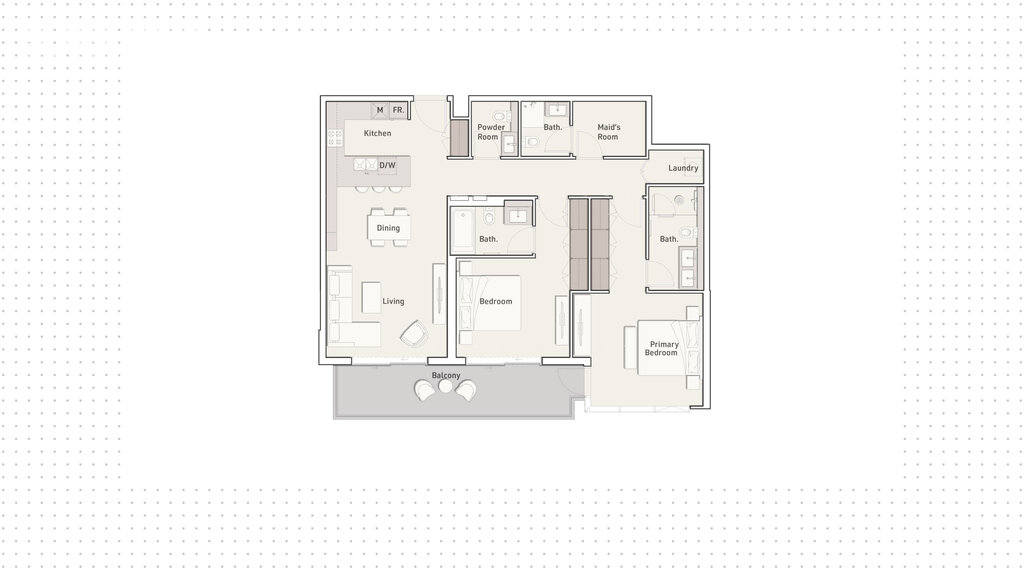 Апартаменты на продажу - Дубай - Купить за 778 800 $ - изображение 1