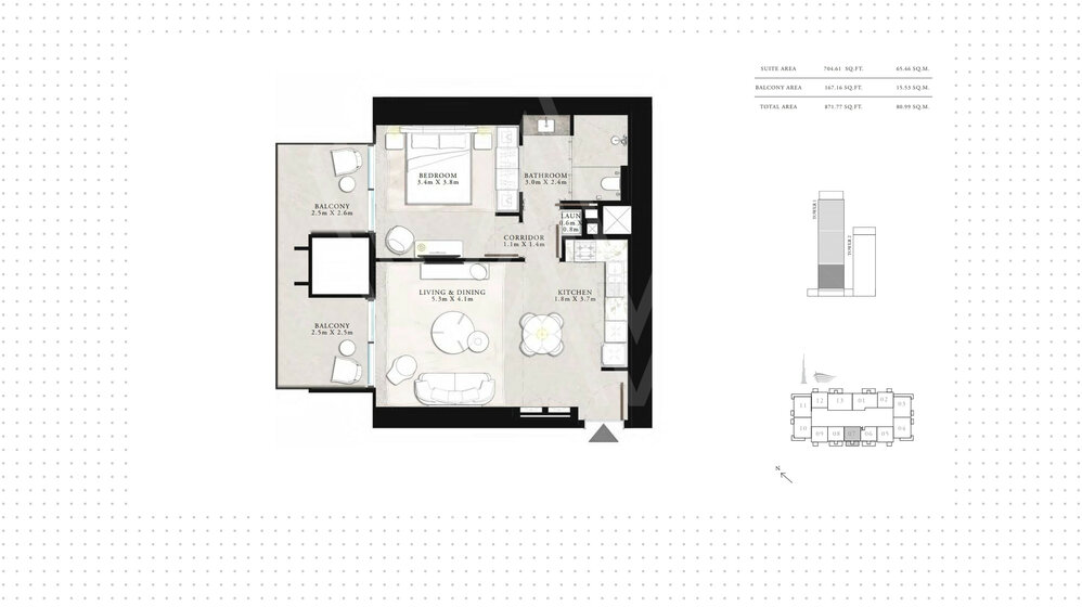 4913 stüdyo daire satın al - Dubai şehri, BAE – resim 13