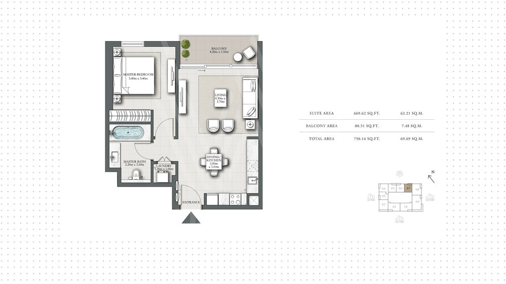 101 stüdyo daire satın al - 1 odalı - Dubai Marina, BAE – resim 30