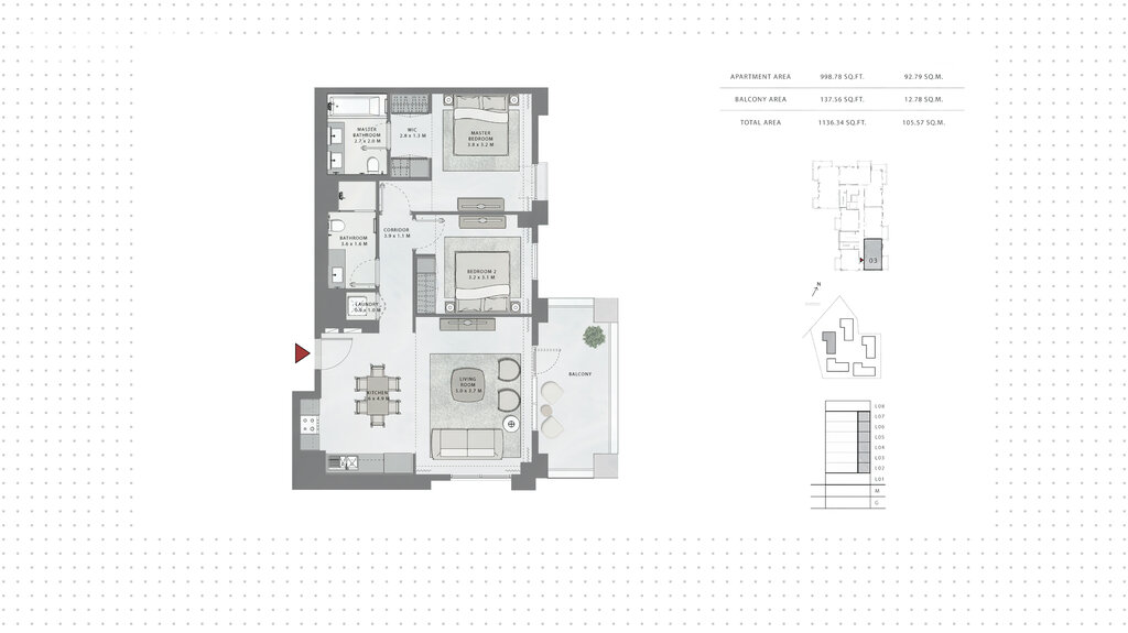 Апартаменты на продажу - Дубай - Купить за 577 000 $ - изображение 1