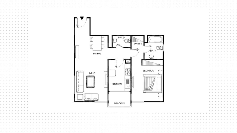 5 Wohnungen kaufen  - 1 Zimmer - Al Barsha, VAE – Bild 9