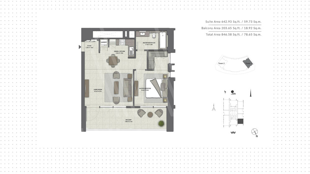 1177 stüdyo daire satın al - 1 odalı - Dubai, BAE – resim 25