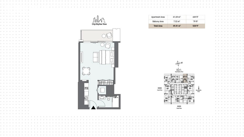 Апартаменты на продажу - Дубай - Купить за 457 800 $ - изображение 1