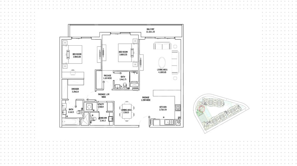 Compre una propiedad - 2 habitaciones - EAU — imagen 25