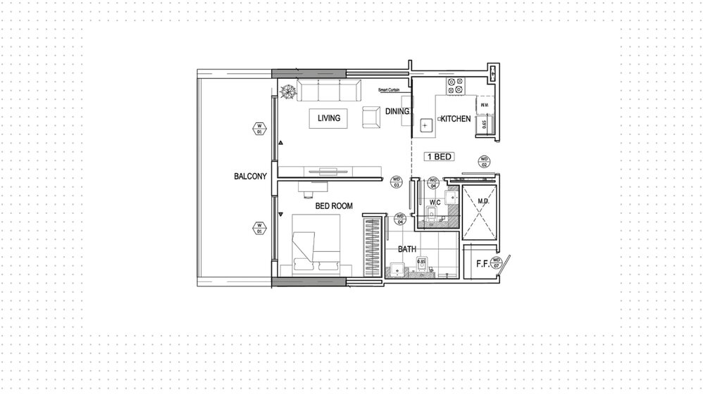 Купить недвижимость - 1 комнатные - Business Bay, ОАЭ - изображение 25