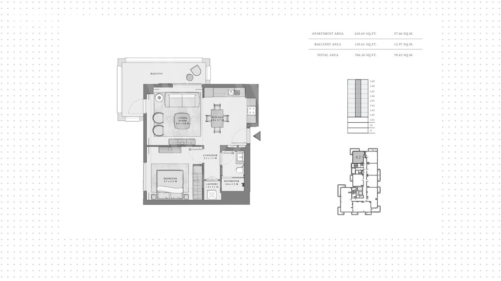 Stüdyo daireler satılık - Dubai şehri - $369.000 fiyata satın al – resim 1