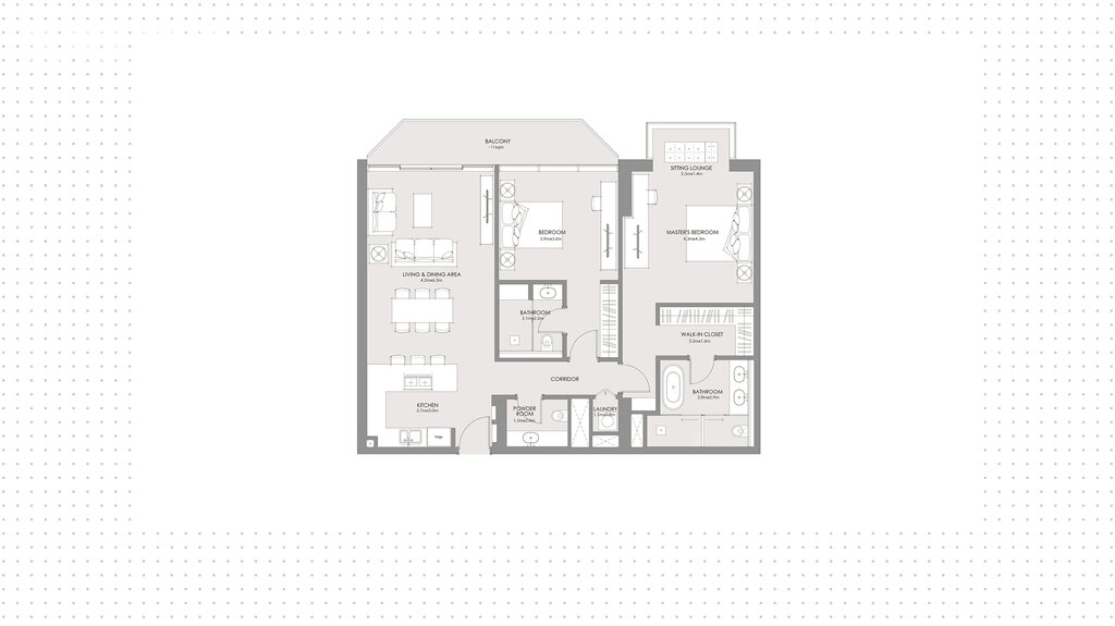 Апартаменты на продажу - Абу-Даби - Купить за 1 375 100 $ - изображение 1