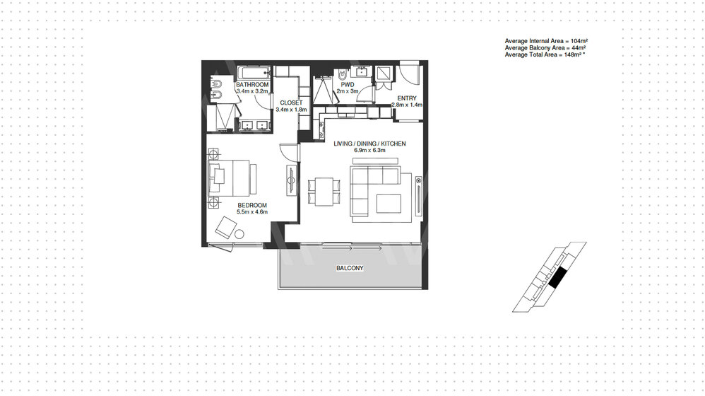 Immobilie kaufen - 1 Zimmer - Abu Dhabi, VAE – Bild 9