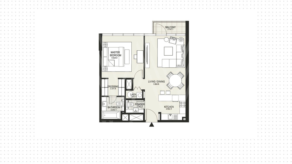 Купить 126 апартаментов - 1 комнатные - MBR City, ОАЭ - изображение 21