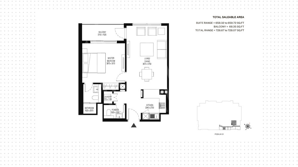 1411 stüdyo daire satın al - 1 odalı - BAE – resim 1