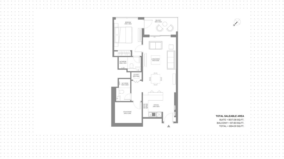 Immobilie kaufen - 1 Zimmer - Meydan City, VAE – Bild 1