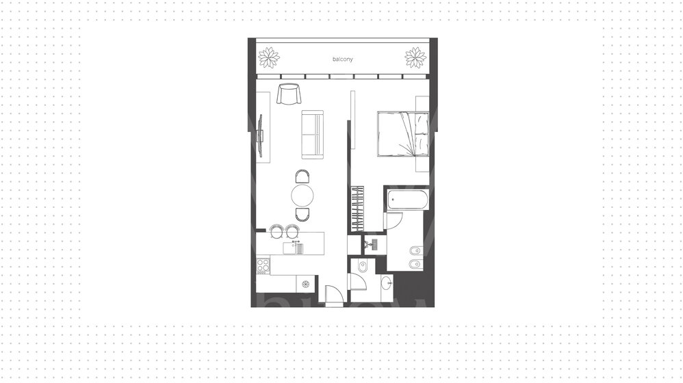 1 Wohnung kaufen - 1 Zimmer - Culture Village, VAE – Bild 1