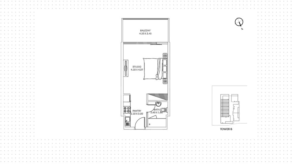 5198 stüdyo daire satın al - Dubai, BAE – resim 13