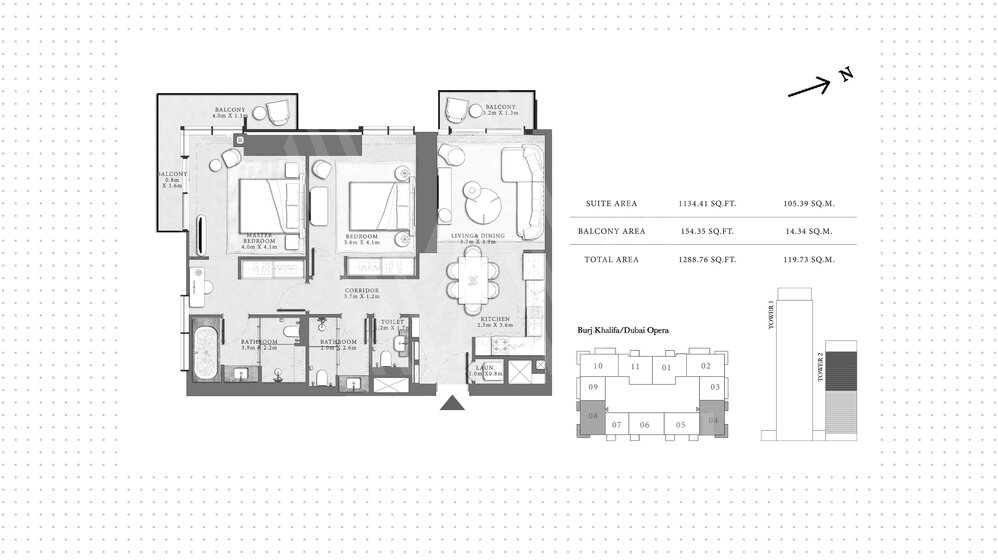 Compre una propiedad - 2 habitaciones - EAU — imagen 30